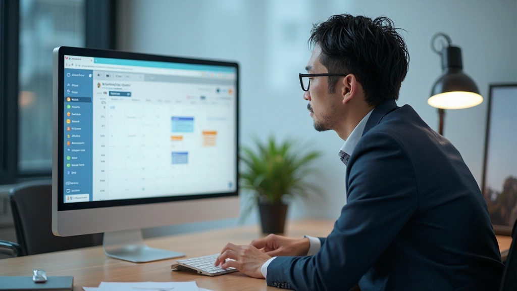 複数のデジタル生産性ツールを表示するコンピュータ画面